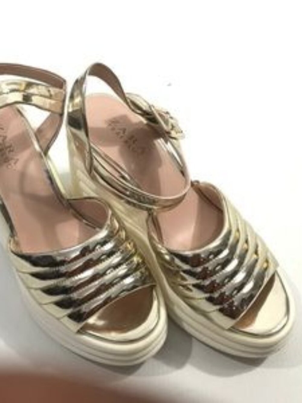 Zara slingback platform sandals Sz 8